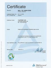 Сертификат ISO/TS